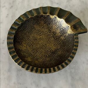 Mid-Century Israeli Heavy Brass Bowl